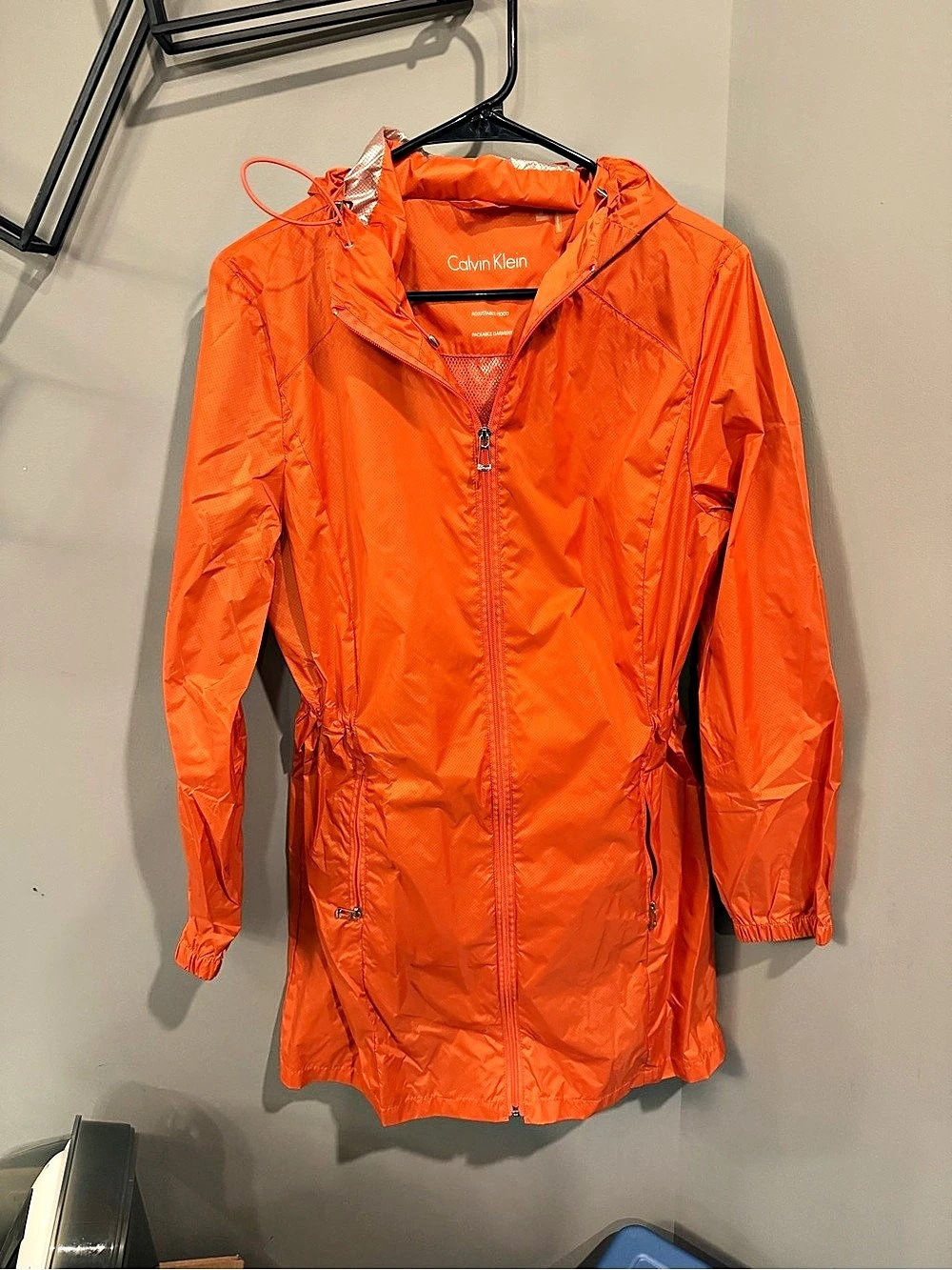 Calvin Klein Water Resistant Hooded Windbreaker Jacket